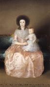 Francisco Goya Countess of Altamira and her Daughter France oil painting artist